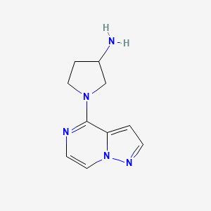 1-(Pyrazolo[1,5-a]pyrazin-4-yl)pyrrolidin-3-amine