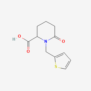6-Oxo-1-(thiophen-2-ylmethyl)piperidine-2-carboxylic acid