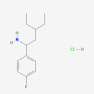 3-Ethyl-1-(4-fluorophenyl)pentan-1-amine hydrochloride