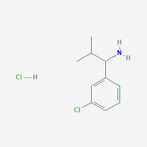1-(3-Chlorophenyl)-2-methylpropan-1-amine hydrochloride