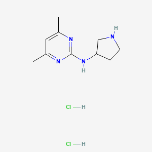 4,6-dimethyl-N-(pyrrolidin-3-yl)pyrimidin-2-amine dihydrochloride