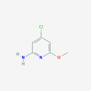 molecular formula C6H7ClN2O B1489981 4-Chloro-6-methoxypyridin-2-amine CAS No. 1261628-71-0