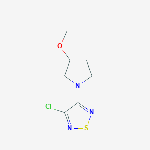 3-Chloro-4-(3-methoxypyrrolidin-1-yl)-1,2,5-thiadiazole