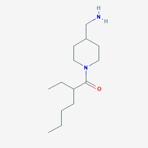 molecular formula C14H28N2O B1490040 1-[4-(Aminomethyl)piperidin-1-yl]-2-ethylhexan-1-one CAS No. 1281292-60-1