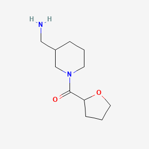 molecular formula C11H20N2O2 B1490041 [1-(Oxolane-2-carbonyl)piperidin-3-yl]methanamine CAS No. 1018307-55-5