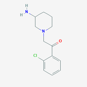 2-(3-Aminopiperidin-1-yl)-1-(2-chlorophenyl)ethan-1-one