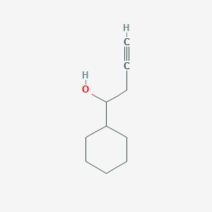 molecular formula C10H16O B14900492 1-Cyclohexylbut-3-yn-1-ol 