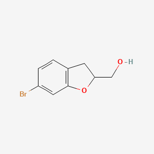 molecular formula C9H9BrO2 B14900506 (6-Bromo-2,3-dihydrobenzofuran-2-yl)methanol 