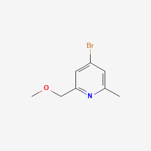 molecular formula C8H10BrNO B14900619 4-Bromo-2-(methoxymethyl)-6-methylpyridine 