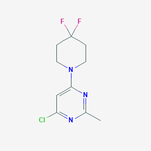molecular formula C10H12ClF2N3 B1490104 4-Chloro-6-(4,4-difluoropiperidin-1-yl)-2-methylpyrimidine CAS No. 2007334-50-9