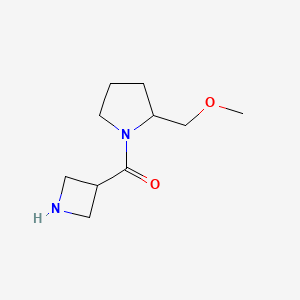 molecular formula C10H18N2O2 B1490139 Azetidin-3-yl(2-(methoxymethyl)pyrrolidin-1-yl)methanone CAS No. 1872495-09-4