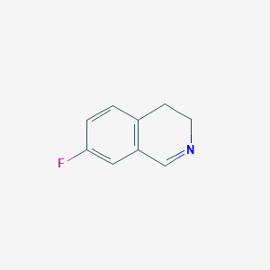 molecular formula C9H8FN B149019 7-Fluoro-3,4-dihydroisoquinoline CAS No. 131250-14-1