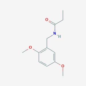 molecular formula C12H17NO3 B14902280 n-(2,5-Dimethoxybenzyl)propionamide 