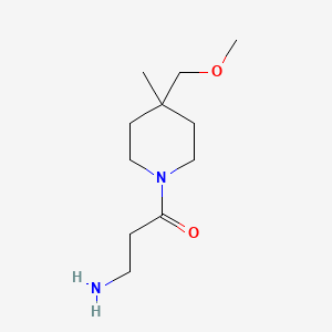 molecular formula C11H22N2O2 B1490266 3-Amino-1-(4-(methoxymethyl)-4-methylpiperidin-1-yl)propan-1-one CAS No. 2098068-32-5