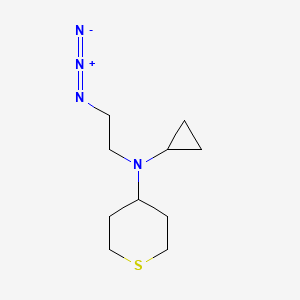molecular formula C10H18N4S B1490338 N-(2-azidoethyl)-N-cyclopropyltetrahydro-2H-thiopyran-4-amine CAS No. 2098081-72-0