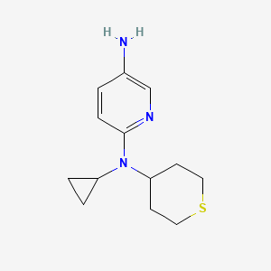 molecular formula C13H19N3S B1490341 N2-cyclopropyl-N2-(tetrahydro-2H-thiopyran-4-yl)pyridine-2,5-diamine CAS No. 2098115-75-2