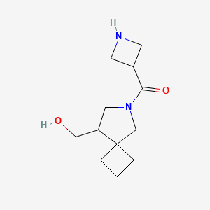 molecular formula C12H20N2O2 B1490354 Azetidin-3-yl(8-(hydroxymethyl)-6-azaspiro[3.4]octan-6-yl)methanone CAS No. 2098134-04-2
