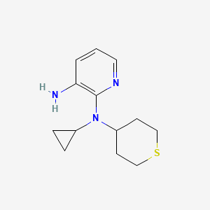molecular formula C13H19N3S B1490357 N2-cyclopropyl-N2-(tetrahydro-2H-thiopyran-4-yl)pyridine-2,3-diamine CAS No. 2098115-67-2