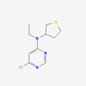 molecular formula C10H14ClN3S B1490361 6-chloro-N-ethyl-N-(tetrahydrothiophen-3-yl)pyrimidin-4-amine CAS No. 2091713-84-5