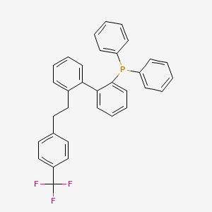 molecular formula C33H26F3P B14903738 Diphenyl(2'-(4-(trifluoromethyl)phenethyl)-[1,1'-biphenyl]-2-yl)phosphane 