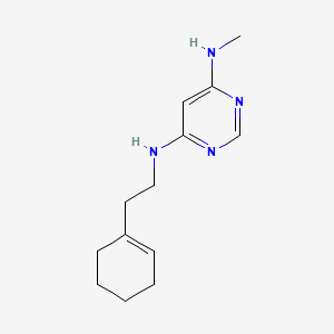 molecular formula C13H20N4 B1490414 N4-(2-(cyclohex-1-en-1-yl)ethyl)-N6-methylpyrimidine-4,6-diamine CAS No. 2098058-04-7