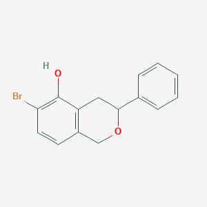 molecular formula C15H13BrO2 B149042 6-Bromo-5-hydroxy-3-phenylisochroman CAS No. 135393-68-9