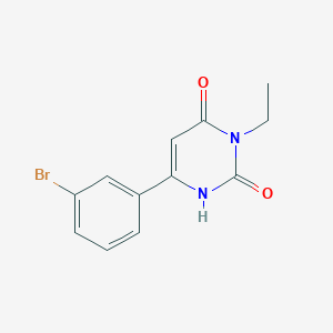 molecular formula C12H11BrN2O2 B1490433 6-(3-Bromophenyl)-3-ethyl-1,2,3,4-tetrahydropyrimidine-2,4-dione CAS No. 2098036-17-8