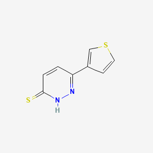 molecular formula C8H6N2S2 B1490436 6-(Thiophen-3-yl)pyridazine-3-thiol CAS No. 1700117-92-5