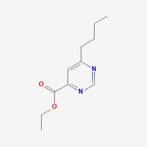 molecular formula C11H16N2O2 B1490442 Ethyl 6-butylpyrimidine-4-carboxylate CAS No. 2098143-09-8