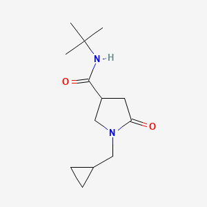 molecular formula C13H22N2O2 B14904618 n-(Tert-butyl)-1-(cyclopropylmethyl)-5-oxopyrrolidine-3-carboxamide 