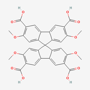 molecular formula C33H24O12 B14904815 2,2',7,7'-Tetramethoxy-9,9'-spirobi[fluorene]-3,3',6,6'-tetracarboxylic acid 