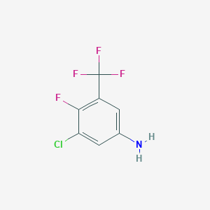 molecular formula C7H4ClF4N B1490482 3-Chloro-4-fluoro-5-(trifluoromethyl)aniline CAS No. 914225-61-9