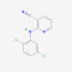 molecular formula C12H7Cl2N3 B1490484 2-((2,5-Dichlorophenyl)amino)nicotinonitrile CAS No. 1019357-51-7