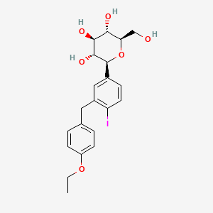 molecular formula C21H25IO6 B14904931 (2S,3R,4R,5S,6R)-2-(3-(4-Ethoxybenzyl)-4-iodophenyl)-6-(hydroxymethyl)tetrahydro-2H-pyran-3,4,5-triol 