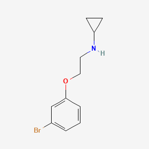 molecular formula C11H14BrNO B1490497 N-(2-(3-bromophenoxy)ethyl)cyclopropanamine CAS No. 19160-73-7