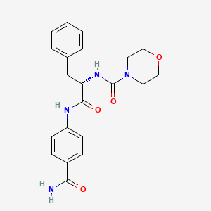 molecular formula C21H24N4O4 B14905188 N-(4-carbamoylphenyl)-Nalpha-(morpholin-4-ylcarbonyl)-L-phenylalaninamide 