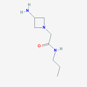 molecular formula C8H17N3O B1490555 2-(3-aminoazetidin-1-yl)-N-propylacetamide CAS No. 1342438-93-0