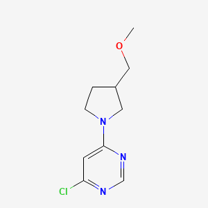 B1490586 4-Chloro-6-[3-(methoxymethyl)pyrrolidin-1-yl]pyrimidine CAS No. 1344358-33-3