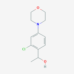 molecular formula C12H16ClNO2 B1490597 1-[2-Chloro-4-(morpholin-4-yl)phenyl]ethan-1-ol CAS No. 1343761-16-9