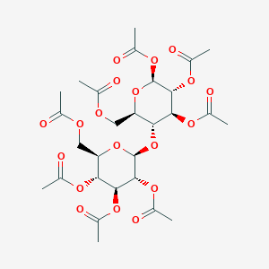molecular formula C₂₈H₃₈O₁₉ B014906 D-纤维二糖八乙酸酯 CAS No. 3616-19-1