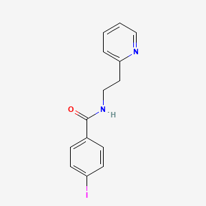 molecular formula C14H13IN2O B14906139 4-Iodo-N-(2-(pyridin-2-yl)ethyl)benzamide 