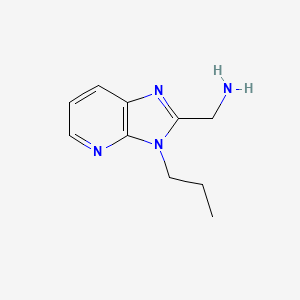 molecular formula C10H14N4 B1490617 (3-propyl-3H-imidazo[4,5-b]pyridin-2-yl)methanamine CAS No. 1369060-68-3