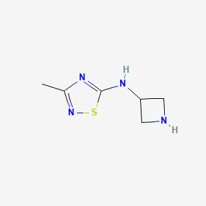 B1490647 N-(azetidin-3-yl)-3-methyl-1,2,4-thiadiazol-5-amine CAS No. 1483181-59-4