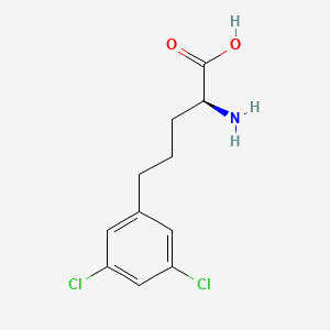 molecular formula C11H13Cl2NO2 B14906481 (S)-2-Amino-5-(3,5-dichlorophenyl)pentanoic acid 