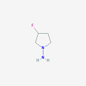 molecular formula C4H9FN2 B1490649 3-Fluoropyrrolidin-1-amine CAS No. 2028939-64-0