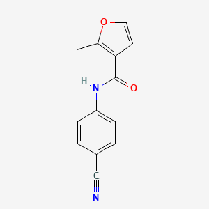 molecular formula C13H10N2O2 B14906521 N-(4-cyanophenyl)-2-methylfuran-3-carboxamide 
