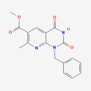 molecular formula C17H15N3O4 B1490659 Methyl 1-benzyl-7-methyl-2,4-dioxo-1,2,3,4-tetrahydropyrido[2,3-d]pyrimidine-6-carboxylate CAS No. 1374509-50-8