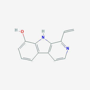molecular formula C13H10N2O B149066 1-ethenyl-9H-pyrido[3,4-b]indol-8-ol CAS No. 138683-69-9
