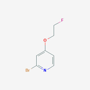 molecular formula C7H7BrFNO B14906829 2-Bromo-4-(2-fluoroethoxy)pyridine 