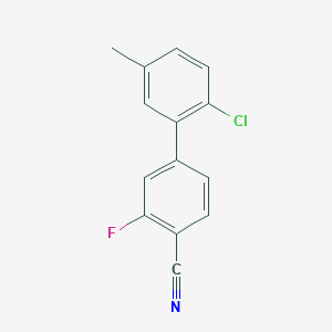 4-(2-Chloro-5-methylphenyl)-2-fluorobenzonitrile